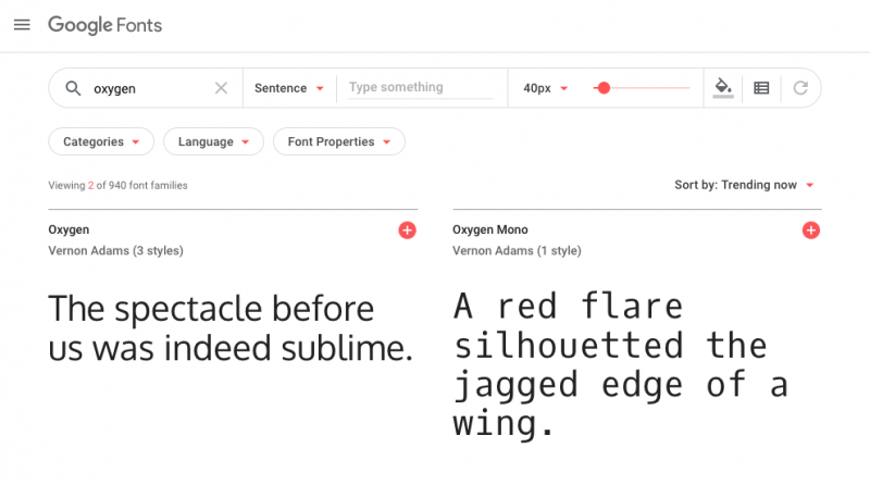 google fonts in web design