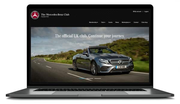 Mercedes Benz Owners' Club website homepage 