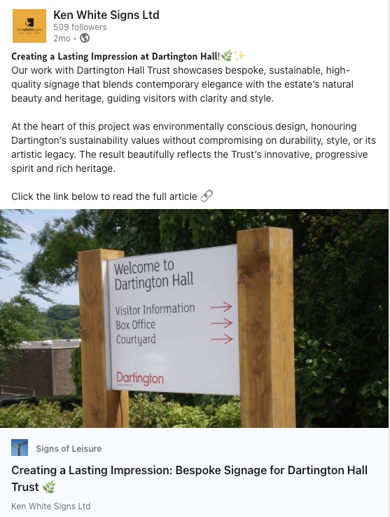 Linked Article for Ken White Signs