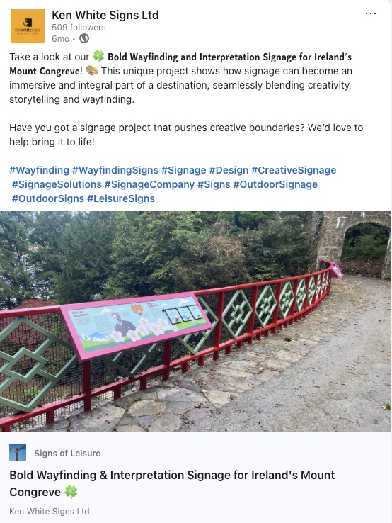 Linked Article for Ken White Signs 